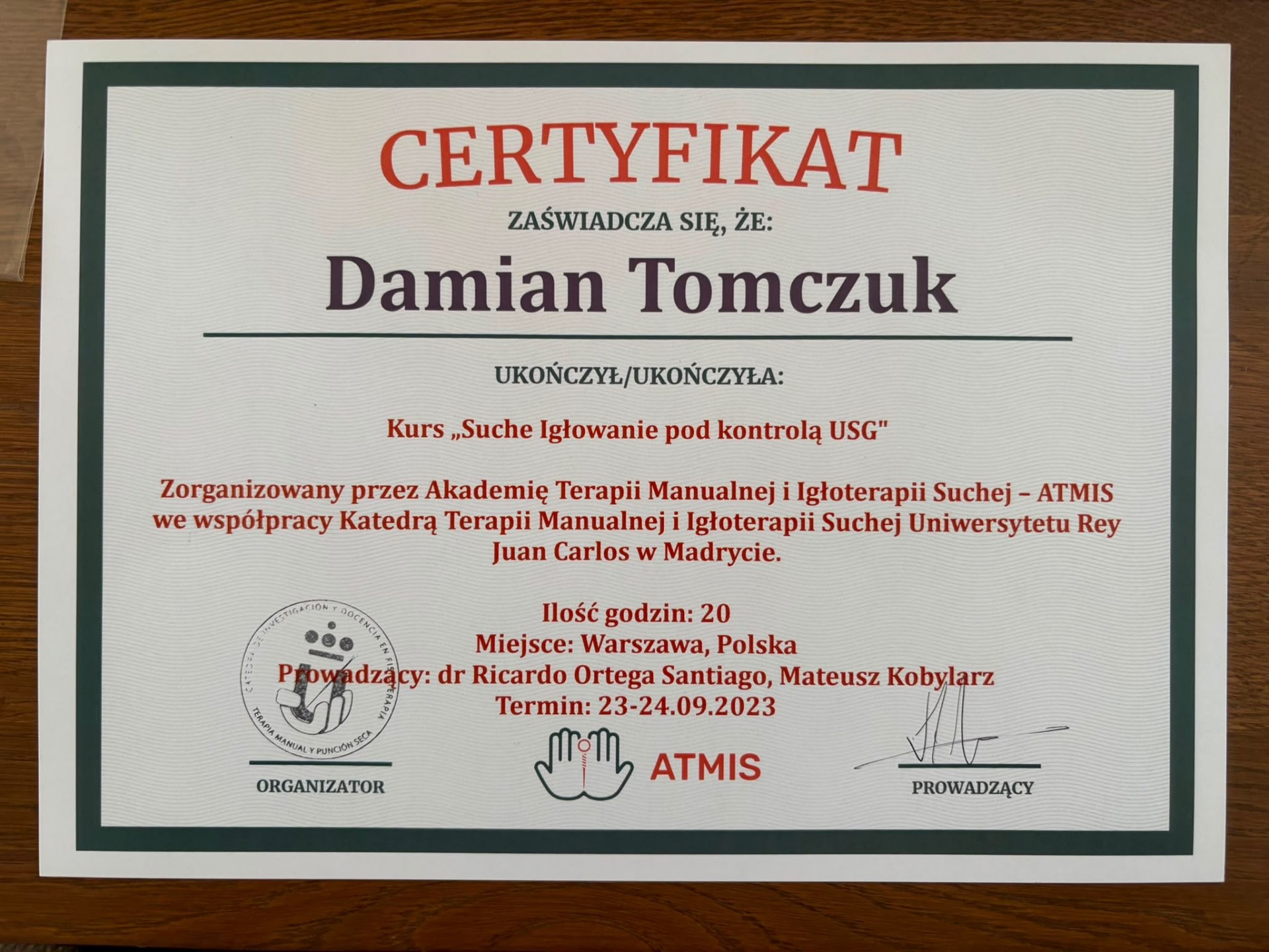 Suche Igłowanie pod kontrolą USG