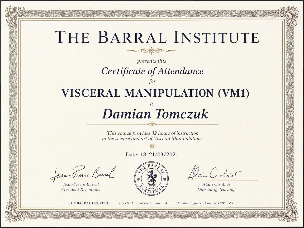 Visceral Manipulation (VM1)