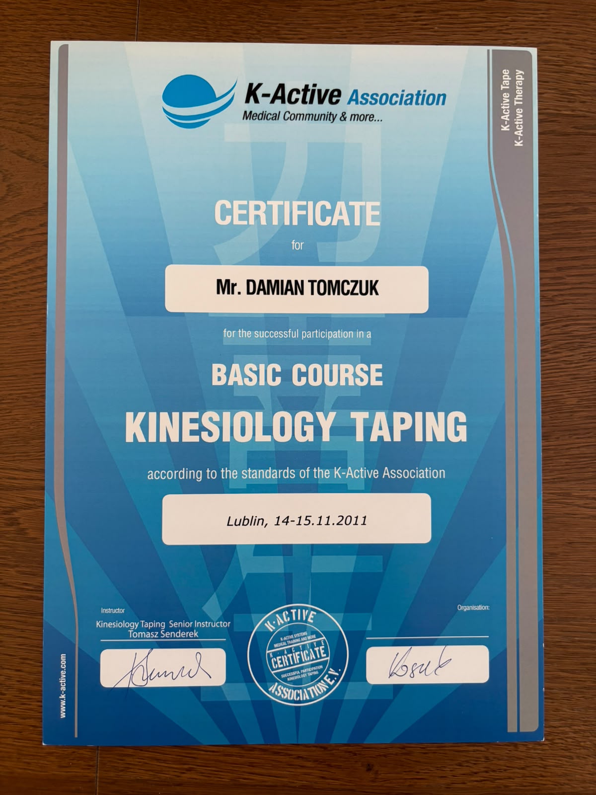 Kinesiology Taping — kurs podstawowy